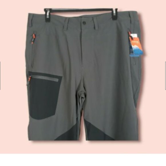 Outdoor Shaping Hiking Soft Shell Pants Women's 43 x 31 Gray Adjustable Waist - Picture 4 of 10